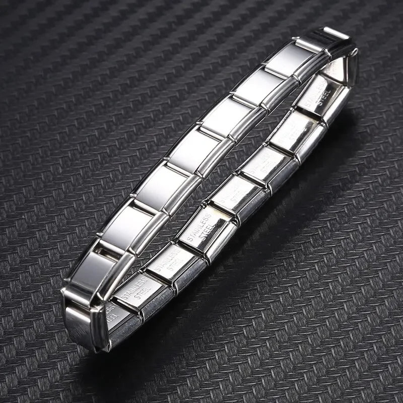 9mm Stainless Steel Bracelet Unisex | Silver Adjustable Chain for Women | Party & Daily Wear Trendy Jewelry Gift